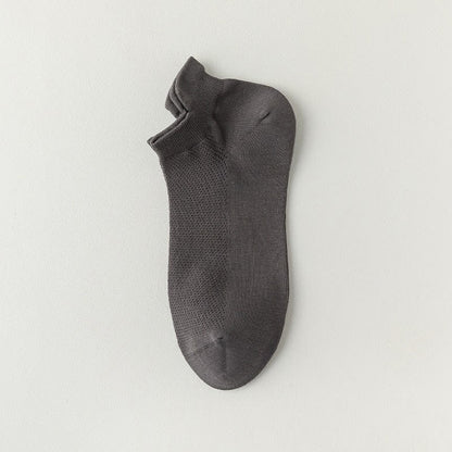 Plusock Breathable Mesh Ankle Socks (6 Pairs) - Dark Grey - EU39-44(US6-10) - image 9