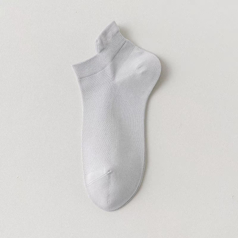 Plusock Breathable Mesh Ankle Socks (6 Pairs) - Light Gray - EU39-44(US6-10) - image 7