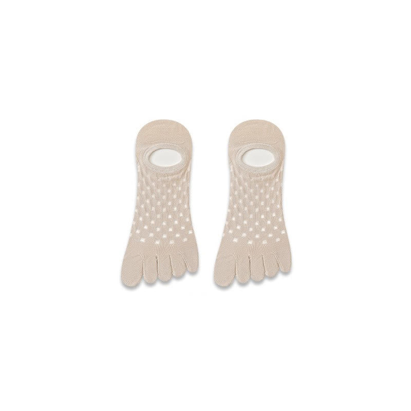 Plusock Breathable Five Toe Alignment Socks(3 Pairs) - Apricot - EU39-44(US6-10) - image 6