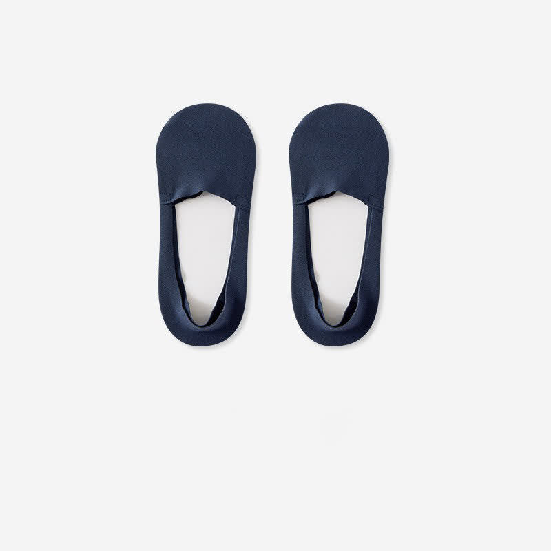 Plusock Breathable Cotton Invisible No Show Socks (3 Pairs) - Navy Blue - RU39-44(US6-10) - image 7