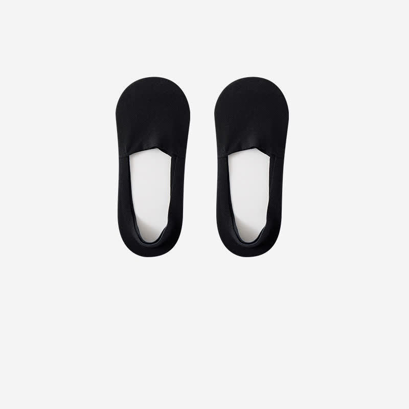 Plusock Breathable Cotton Invisible No Show Socks (3 Pairs) - Black - RU39-44(US6-10) - image 4