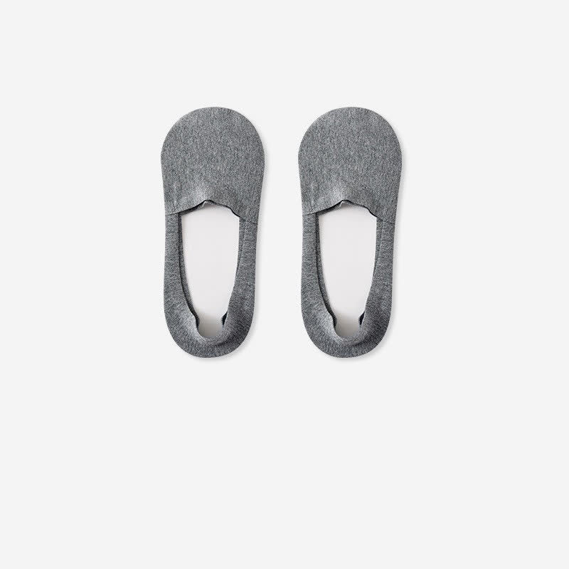 Plusock Breathable Cotton Invisible No Show Socks (3 Pairs) - Dark Grey - RU39-44(US6-10) - image 5