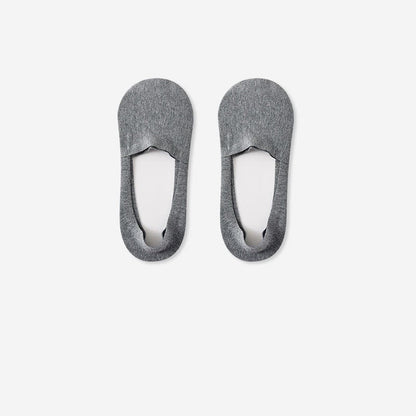 Plusock Breathable Cotton Invisible No Show Socks (3 Pairs) - Dark Grey - RU39-44(US6-10) - image 5