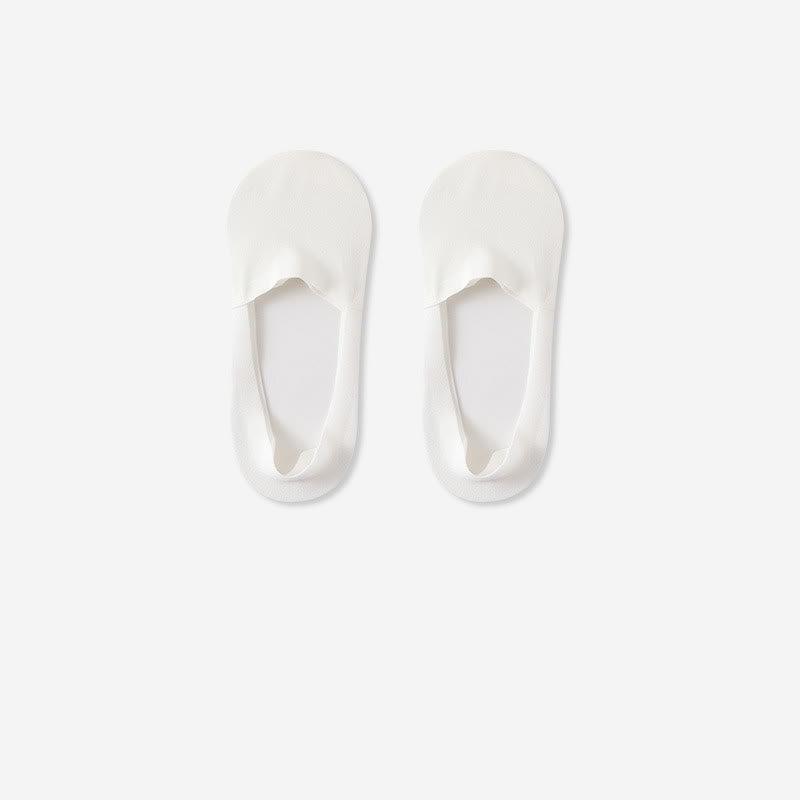 Plusock Breathable Cotton Invisible No Show Socks (3 Pairs) - White - RU39-44(US6-10) - image 3