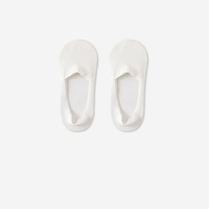 Plusock Breathable Cotton Invisible No Show Socks (3 Pairs) - White - RU39-44(US6-10) - image 3