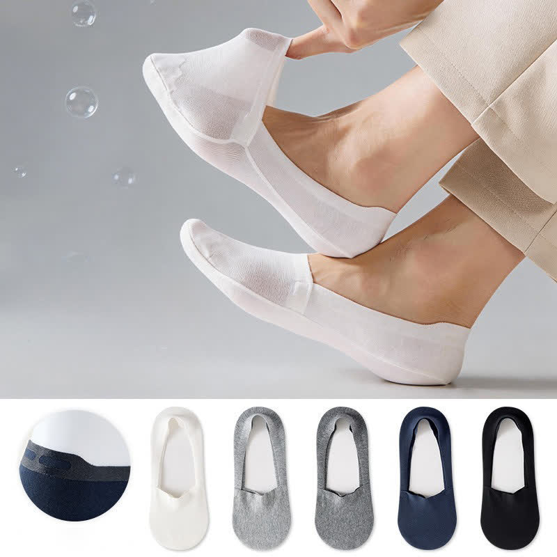 Plusock Breathable Cotton Invisible No Show Socks (3 Pairs) - image 0