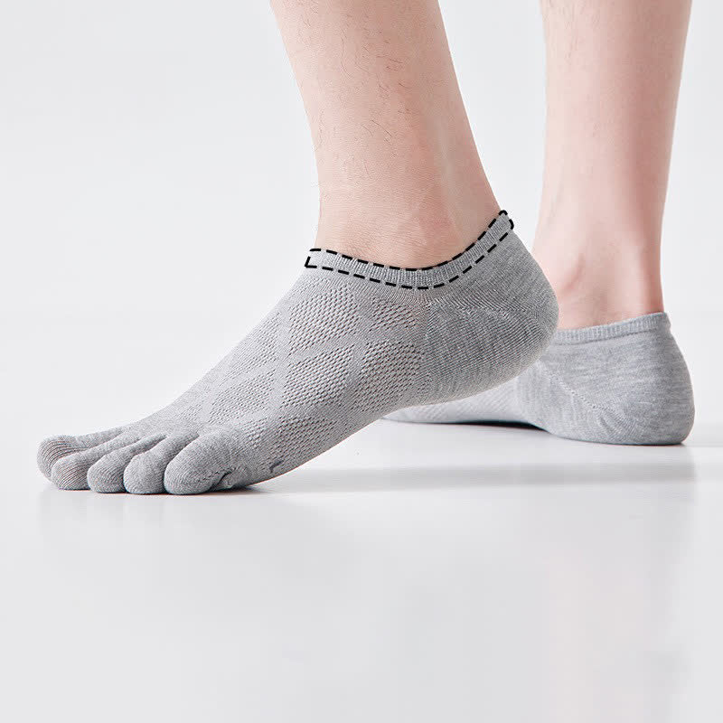 Plusock Breathable Bamboo Five Toe No Show Sokcs(3 Pairs) - image 2