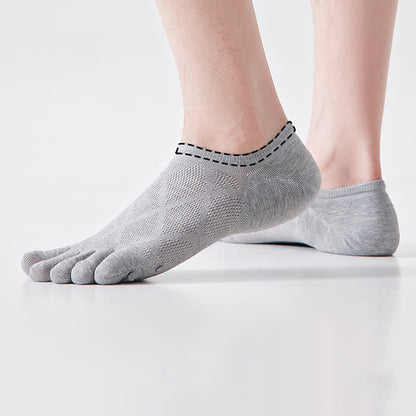 Plusock Breathable Bamboo Five Toe No Show Sokcs(3 Pairs) - image 2