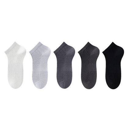 Plusock Breathable Antibacterial Ice Silk Ankle Socks (5 Pairs) - image 11