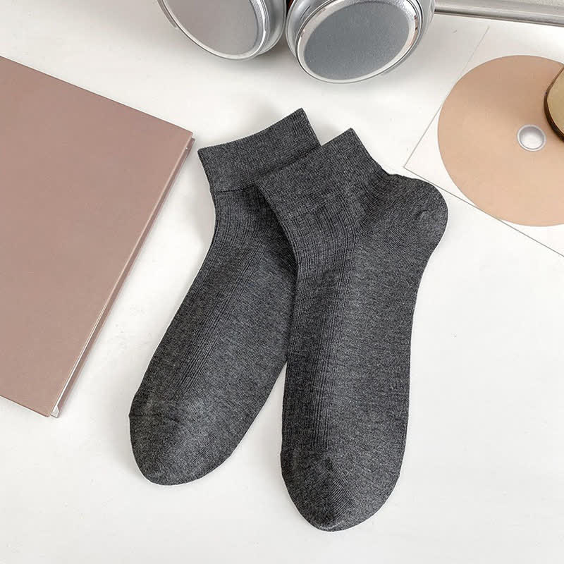 Plusock Soft Stretch Ankle Socks (5 Pairs) - Dark Grey - EU36-44(US3-10) - image 11