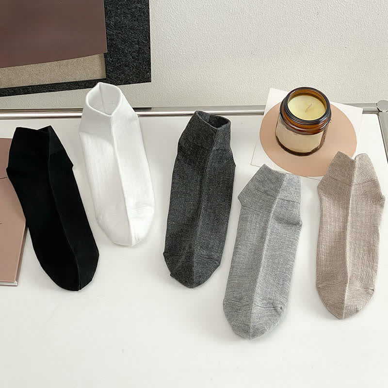 Plusock Soft Stretch Ankle Socks (5 Pairs) - image 6