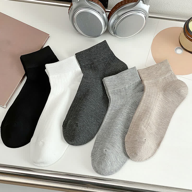Plusock Soft Stretch Ankle Socks (5 Pairs) - image 5