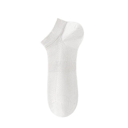 Plusock Breathable Silk Ankle Socks (8 Pairs) - White - EU36-44(US3-10) - image 6