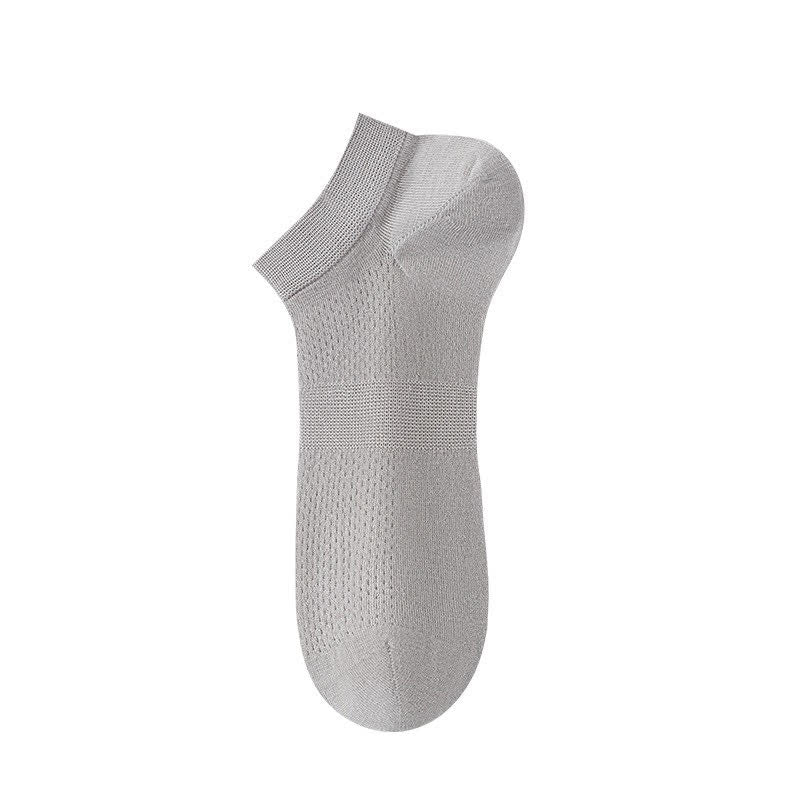 Plusock Breathable Silk Ankle Socks (8 Pairs) - Light Gray - EU36-44(US3-10) - image 12