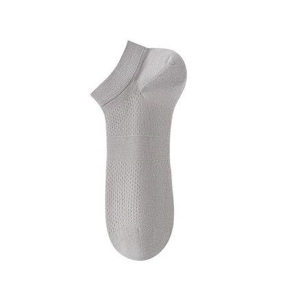 Plusock Breathable Silk Ankle Socks (8 Pairs) - Light Gray - EU36-44(US3-10) - image 12