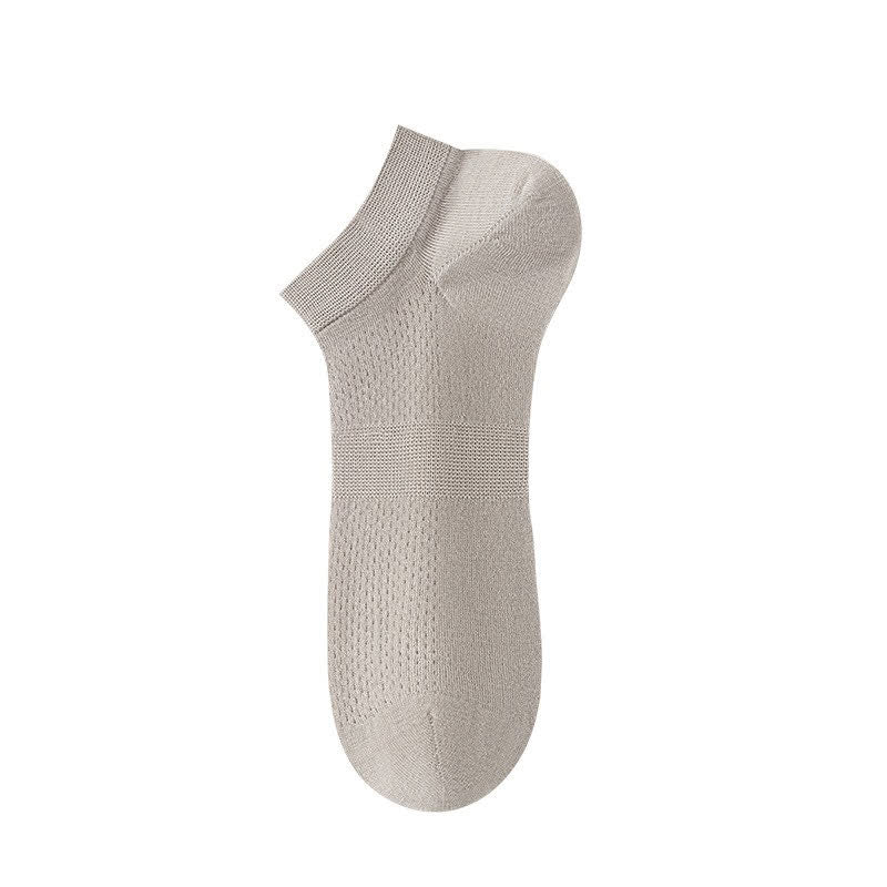Plusock Breathable Silk Ankle Socks (8 Pairs) - Apricot - EU36-44(US3-10) - image 10