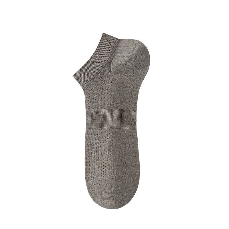 Plusock Breathable Silk Ankle Socks (8 Pairs) - Grey - EU36-44(US3-10) - image 7