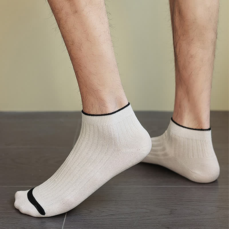 Plusock Casual Ribbed Bamboo Ankle Socks (5 Pairs) - image 2