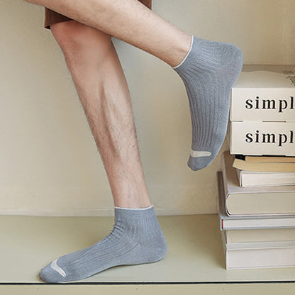 Plusock Casual Ribbed Bamboo Ankle Socks (5 Pairs) - image 5