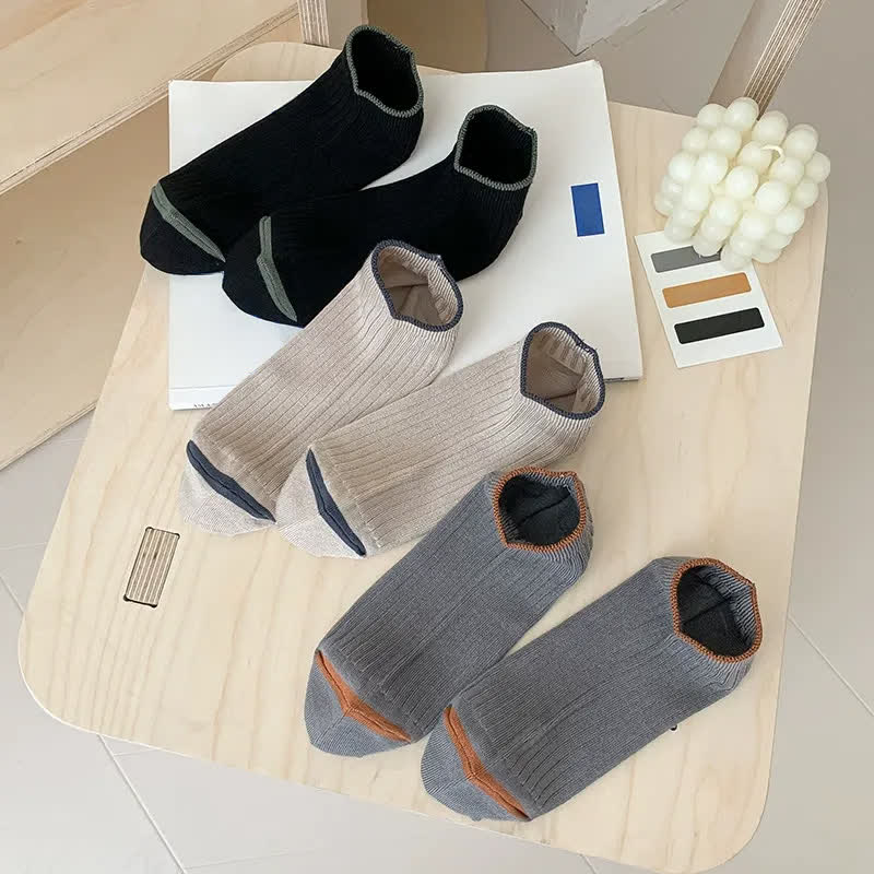 Plusock Casual Ribbed Bamboo Ankle Socks (5 Pairs) - image 10