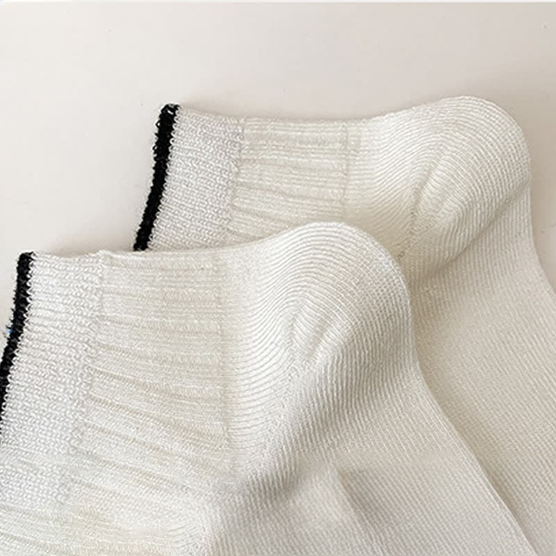 Plusock Casual Ribbed Bamboo Ankle Socks (5 Pairs) - image 8
