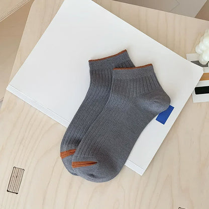 Plusock Casual Ribbed Bamboo Ankle Socks (5 Pairs) - Dark Grey - EU36-44(US3-10) - image 13