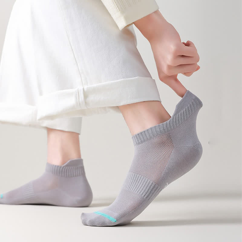 Plusock Breathable Cushioned Ankle Socks (5 Pairs) - image 5