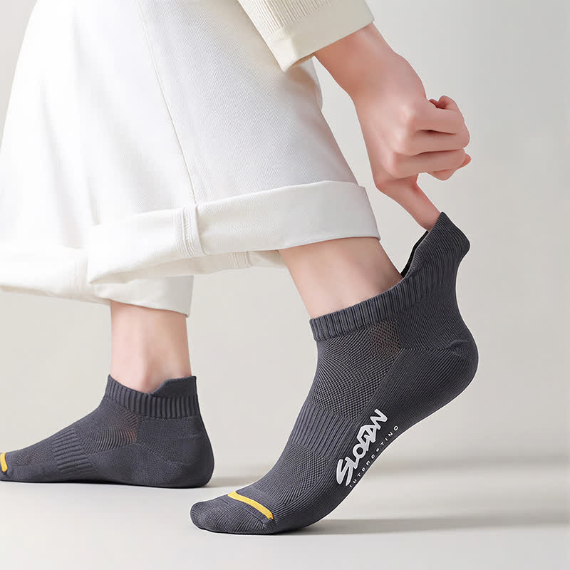 Plusock Breathable Cushioned Ankle Socks (5 Pairs) - image 10