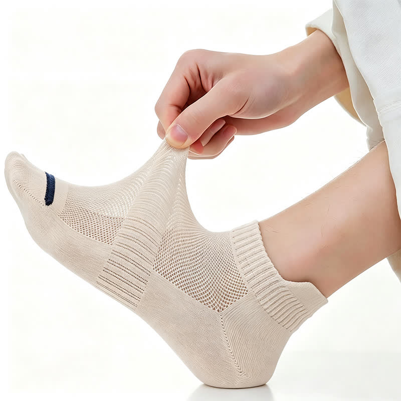 Plusock Breathable Cushioned Ankle Socks (5 Pairs) - image 4