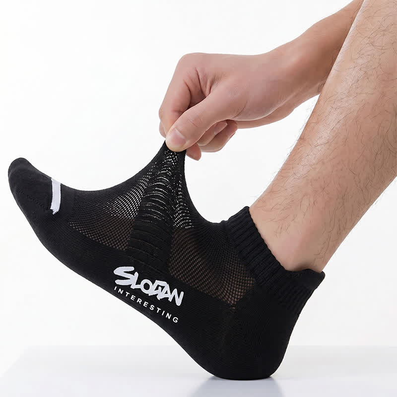 Plusock Breathable Cushioned Ankle Socks (5 Pairs) - image 6