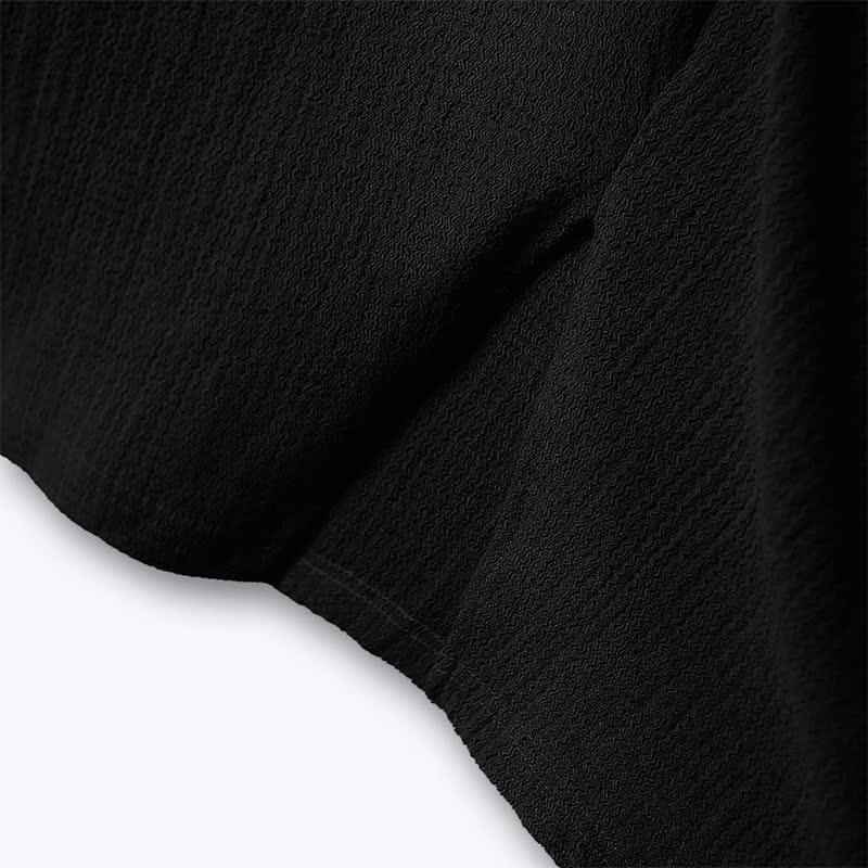 Plusock Plus Size Textured Keyhole Neck Gathered Tunic Top - image 4