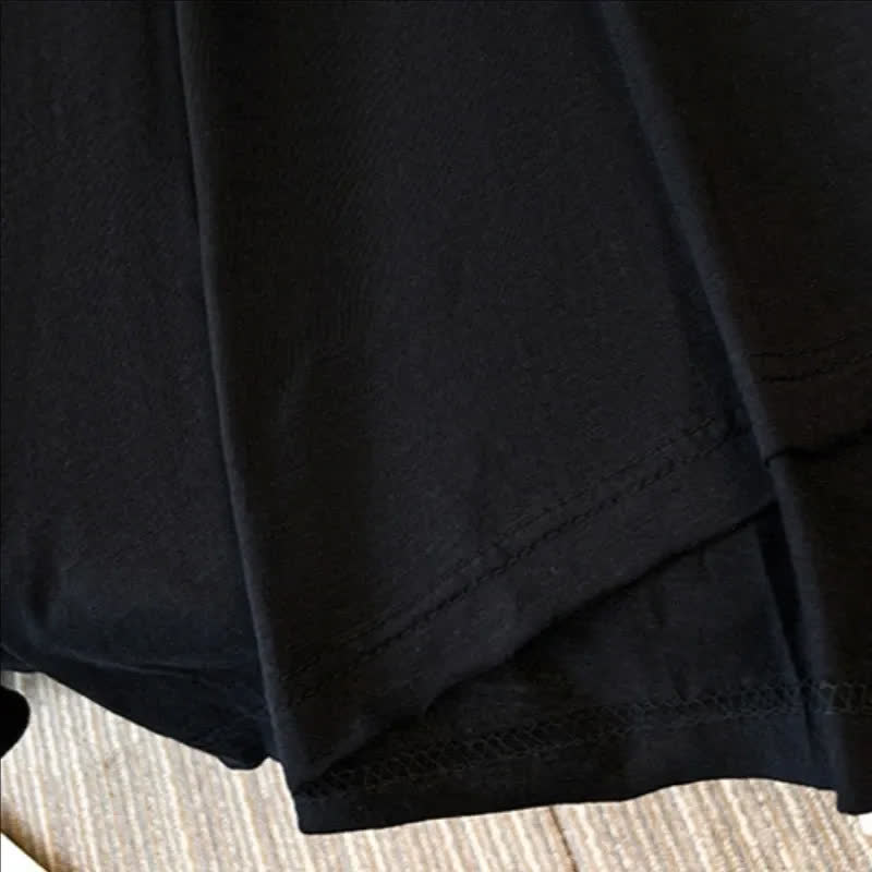 Plusock Plus Size Cotton Stretch Split Hem Tee - image 4