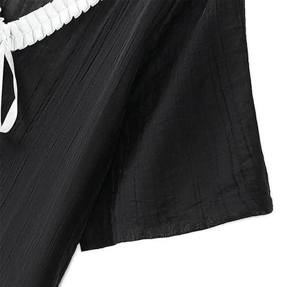 Plusock Plus Size Ruffle Tie Neck Top - image 3