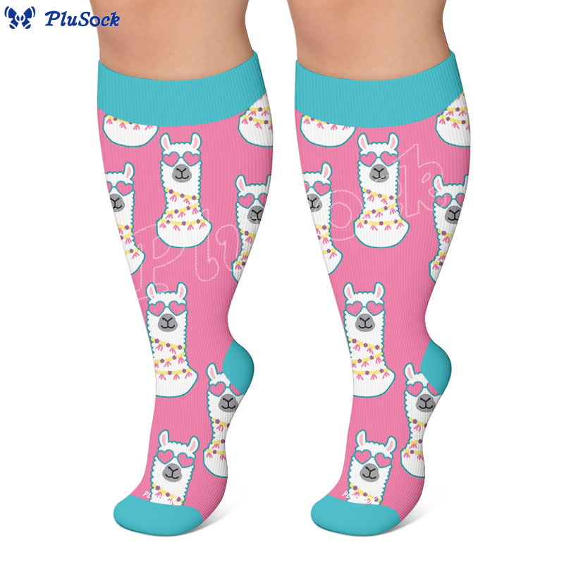 Plusock Plus Size Camel Palm Compression Socks - image 5