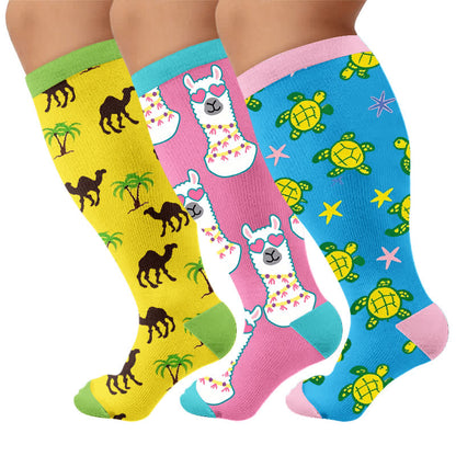 Plusock Plus Size Camel Palm Compression Socks - image 7