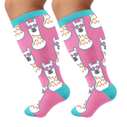 Plusock Plus Size Camel Palm Compression Socks - image 9