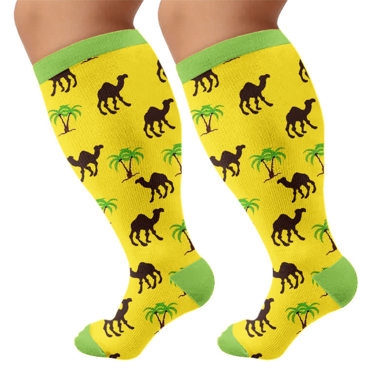 Plusock Plus Size Camel Palm Compression Socks - image 8