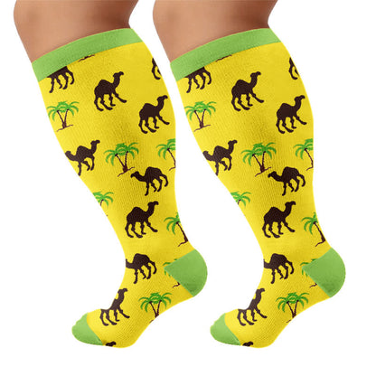 Plusock Plus Size Camel Palm Compression Socks - image 8