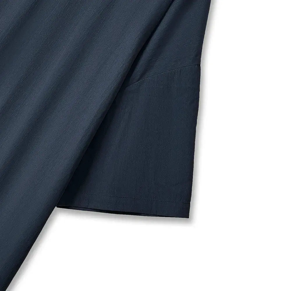 Plusock Plus Size Navy Tie Back Ruffle Hem Midi Dress - image 2