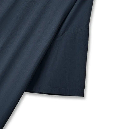 Plusock Plus Size Navy Tie Back Ruffle Hem Midi Dress - image 2