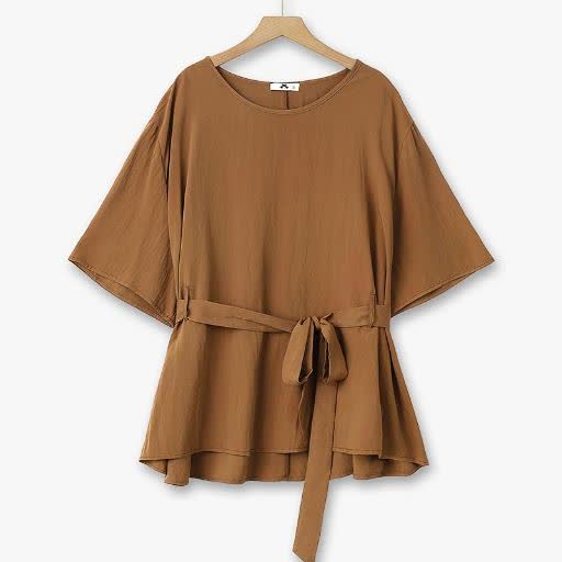 Plusock Relaxed Belted Top Wide Leg Pocket Pants Set - image 6