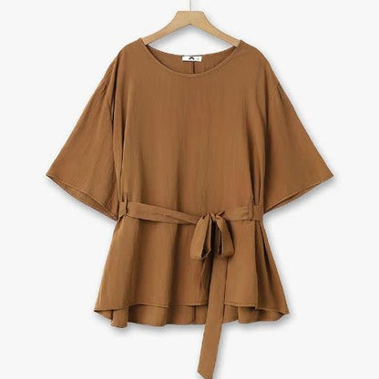 Plusock Relaxed Belted Top Wide Leg Pocket Pants Set - image 6