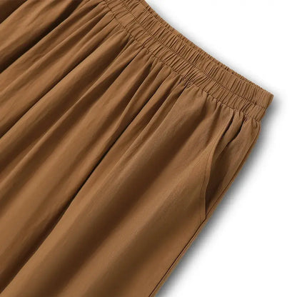 Plusock Relaxed Belted Top Wide Leg Pocket Pants Set - image 12