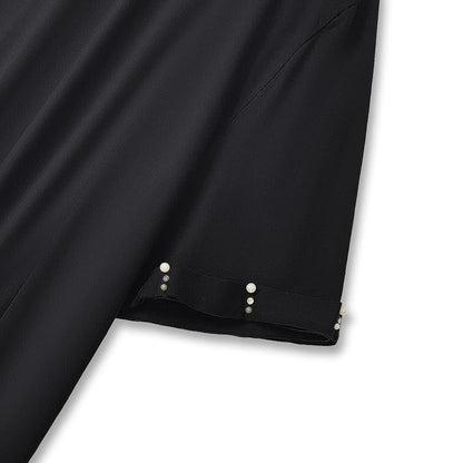 Plusock Plus Size Side Tie Ruched Short Sleeve Midi Skirt Matching Set - image 3