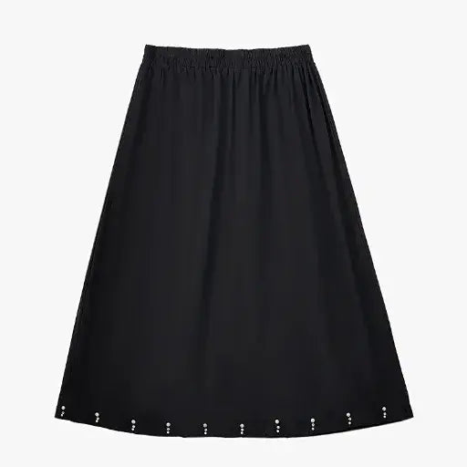 Plusock Plus Size Side Tie Ruched Short Sleeve Midi Skirt Matching Set - Midi Skirt - 6XL - image 6