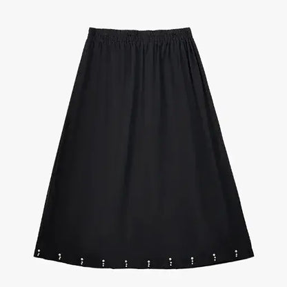 Plusock Plus Size Side Tie Ruched Short Sleeve Midi Skirt Matching Set - Midi Skirt - 6XL - image 6