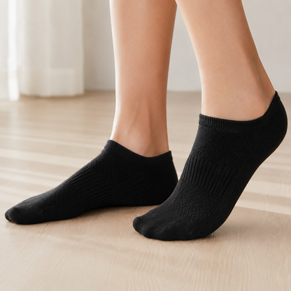 Plusock Breathable Antibacterial Ice Silk Ankle Socks (5 Pairs) - image 2