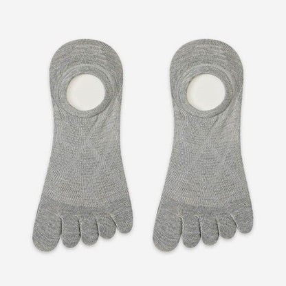 Plusock Breathable Bamboo Five Toe No Show Sokcs(3 Pairs) - Light Gray - EU36-45(US3-11) - image 7