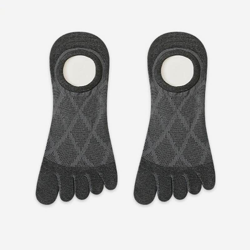 Plusock Breathable Bamboo Five Toe No Show Sokcs(3 Pairs) - Dark Grey - EU36-45(US3-11) - image 6