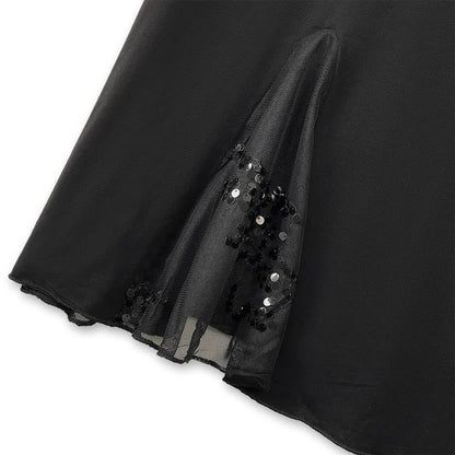 Plusock Plus Size Ruched Waist Mesh V Neck Short Sleeve Midi Dress - image 5
